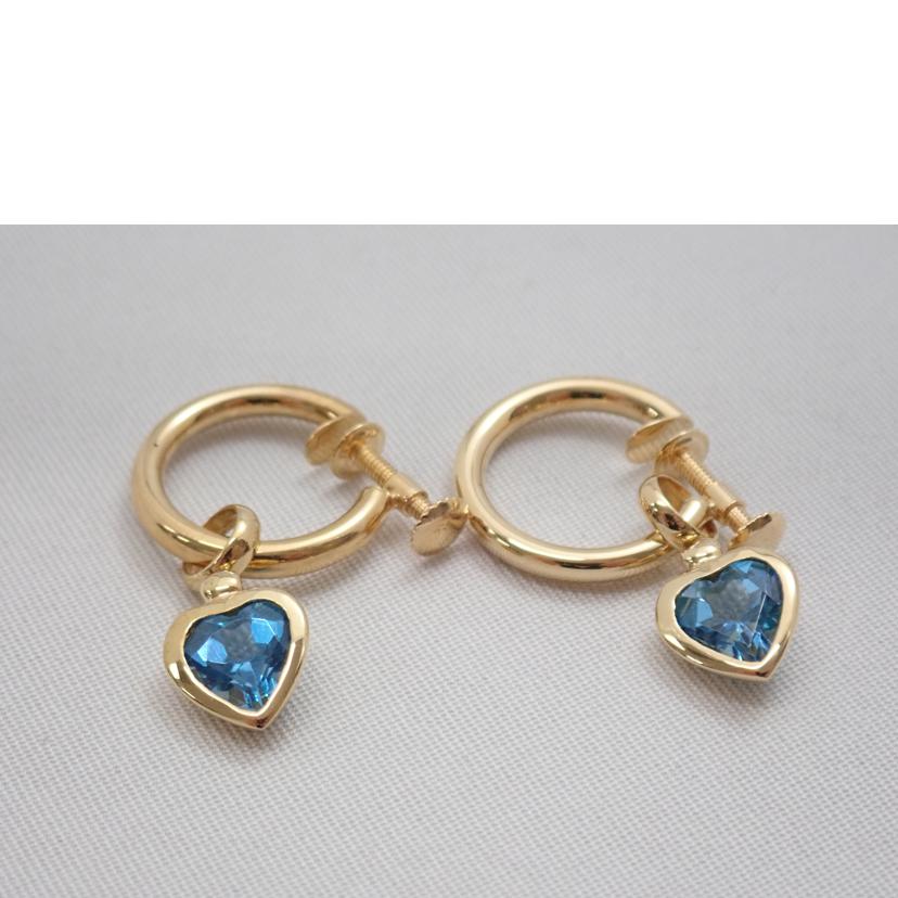 K18 2.5g/k18Bトパーズイヤリング//Aランク/62