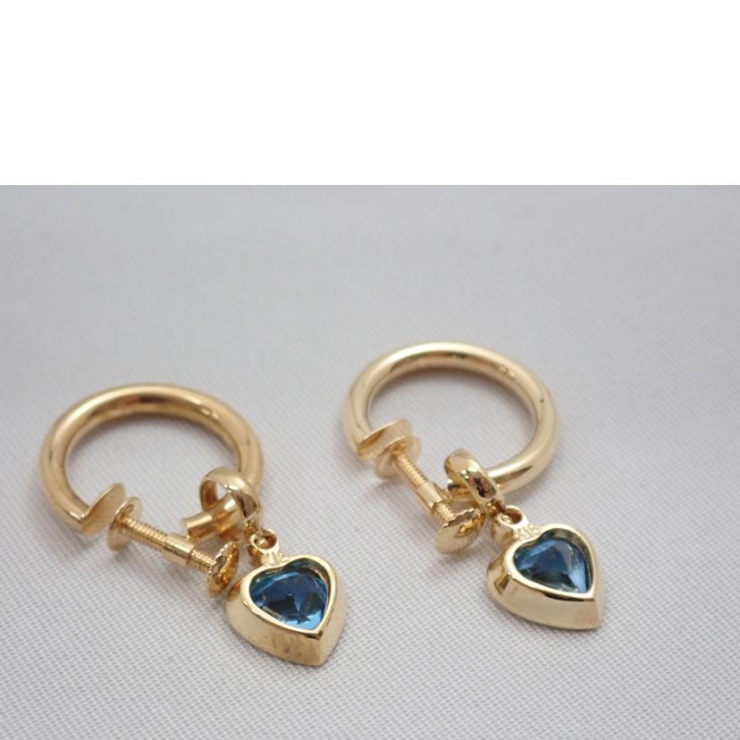 K18 2.5g/k18Bトパーズイヤリング//Aランク/62