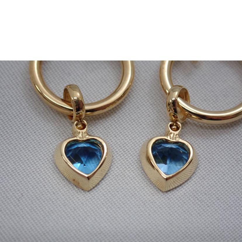 K18 2.5g/k18Bトパーズイヤリング//Aランク/62