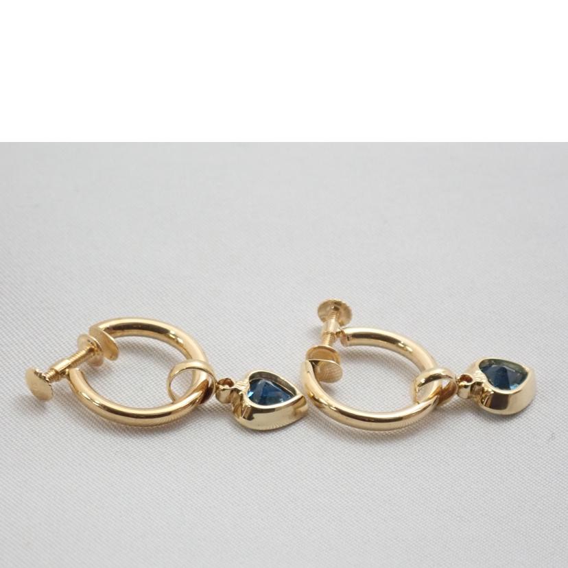 K18 2.5g/k18Bトパーズイヤリング//Aランク/62