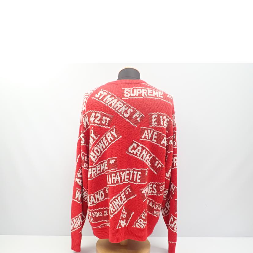 Supreme シュプリーム/★Supreme21ss street signs sweater//L/ABランク/62