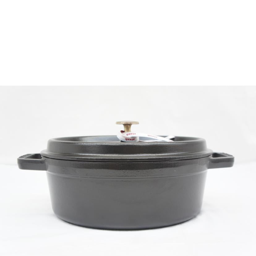 Staub ストウブ/ピコ ココット オーバル 27cm ブラック/両手鍋/1102725//Sランク/05