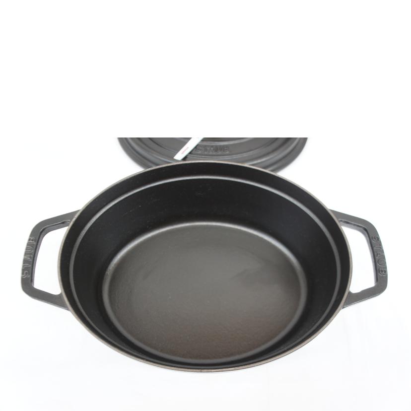Staub ストウブ/ピコ ココット オーバル 27cm ブラック/両手鍋/1102725//Sランク/05