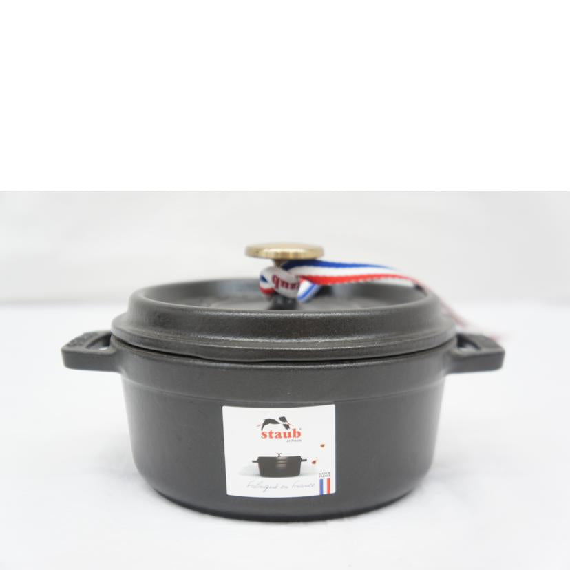 Staub ストウブ/ピコ ココット ラウンド 12cm ブラック/両手鍋/1101225//Sランク/05