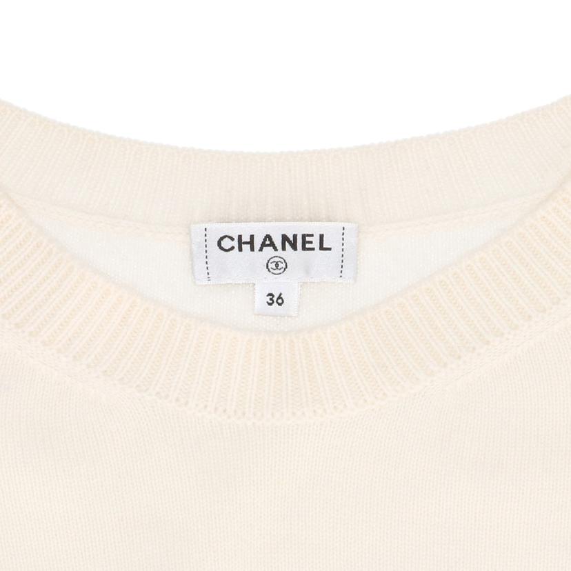 CHANEL シャネル/マルチカラーココマークカシミヤセーターホワイト/P60510K46043//ABランク/92