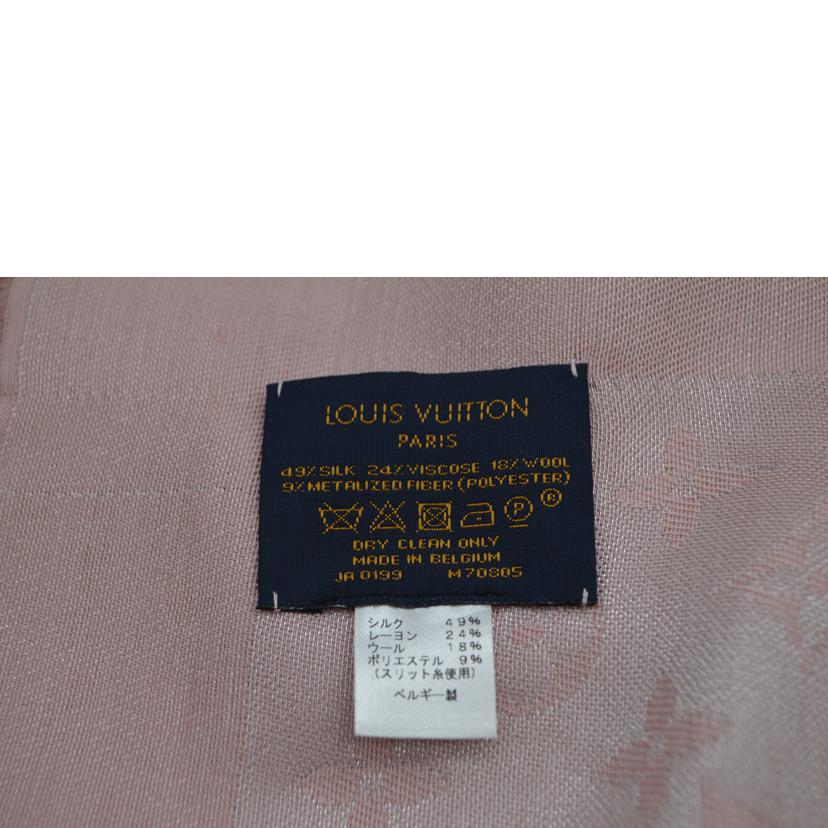 LV ルイヴィトン/ショール・モノグラム・シャイン/リーズヴェルール/M70805//JA0***/Aランク/89