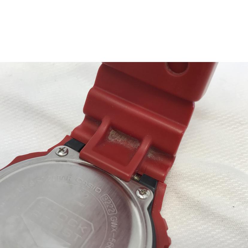 CASIO カシオ/G-SHOCK 電波ソーラー RED/GWX-5600C//Bランク/51