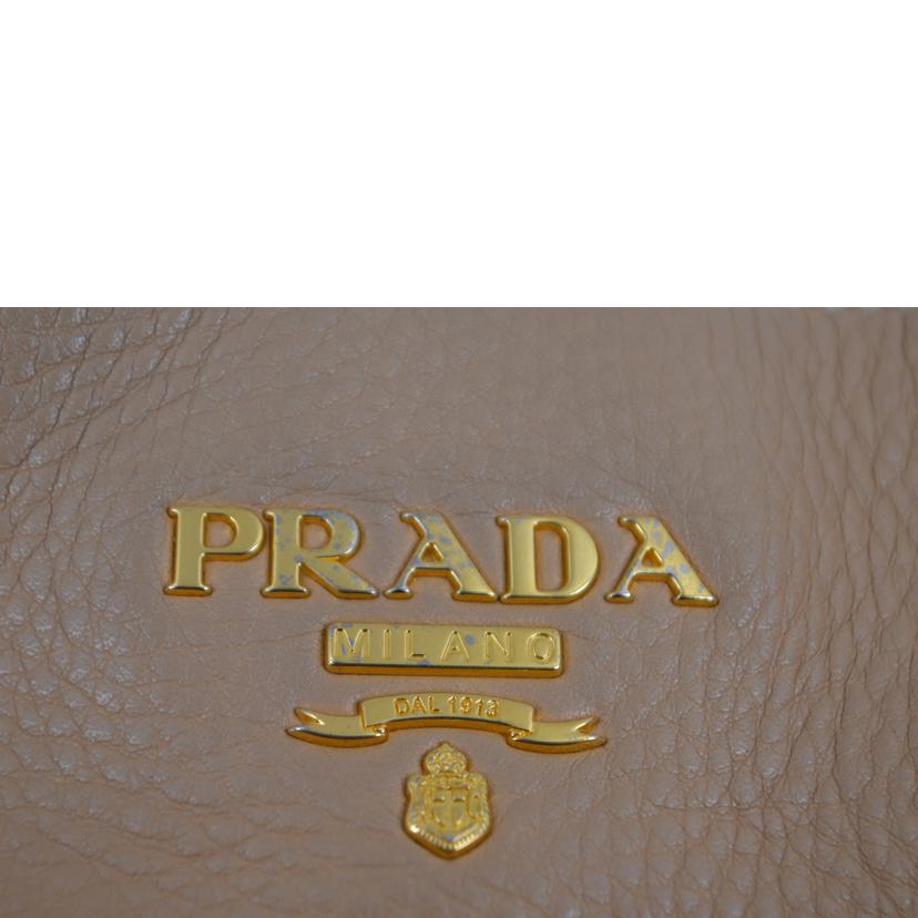 PRADA プラダ/ヴィッテロダイノレザーワンショルダー/カメオ/BR4477//165/Bランク/89