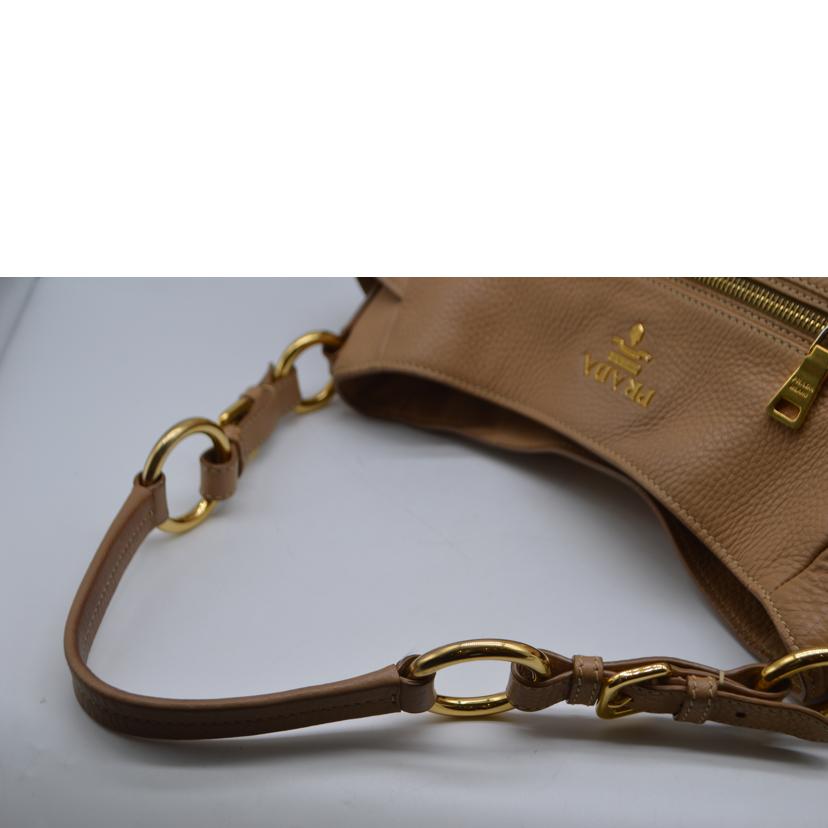 PRADA プラダ/ヴィッテロダイノレザーワンショルダー/カメオ/BR4477//165/Bランク/89