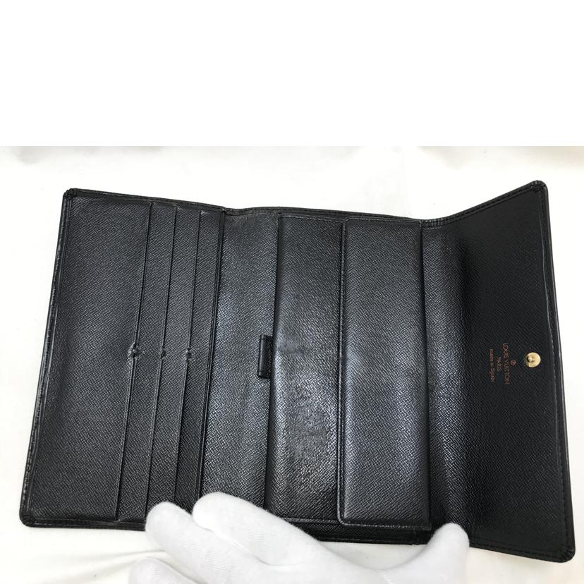 LV ルイヴィトン/ポルトトレゾール インターナショナル エピ ノワール/M63382//CA0***/Bランク/51