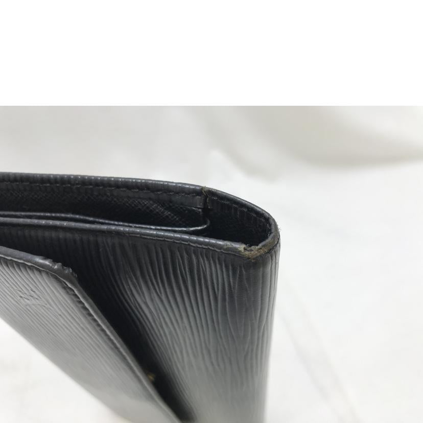 LV ルイヴィトン/ポルトトレゾール インターナショナル エピ ノワール/M63382//CA0***/Bランク/51