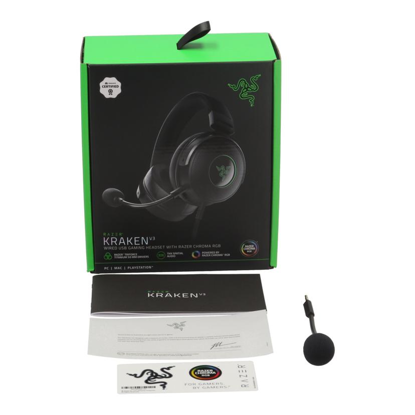 RAZER レイザー/ゲーミングヘッドセット/KRAKEN V3/RZ04-03770200-R3M1//HN2349D21003037/Bランク/19