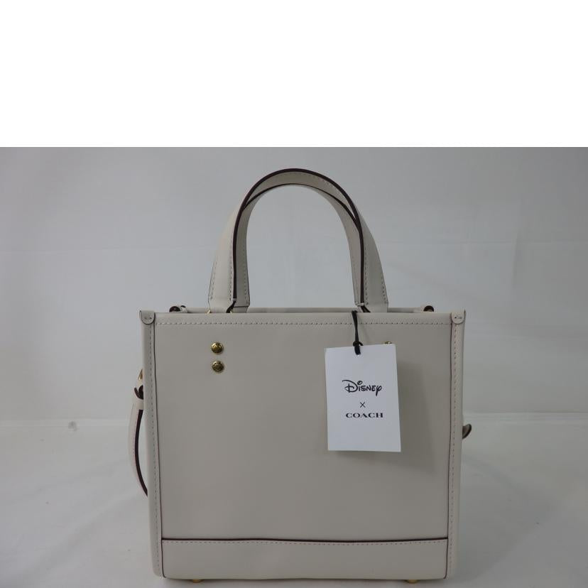 COACH コーチ/デンプシートート22/ミッキーマウスコラボ/アイボリーホワイト/CM843//H23**/SAランク/84