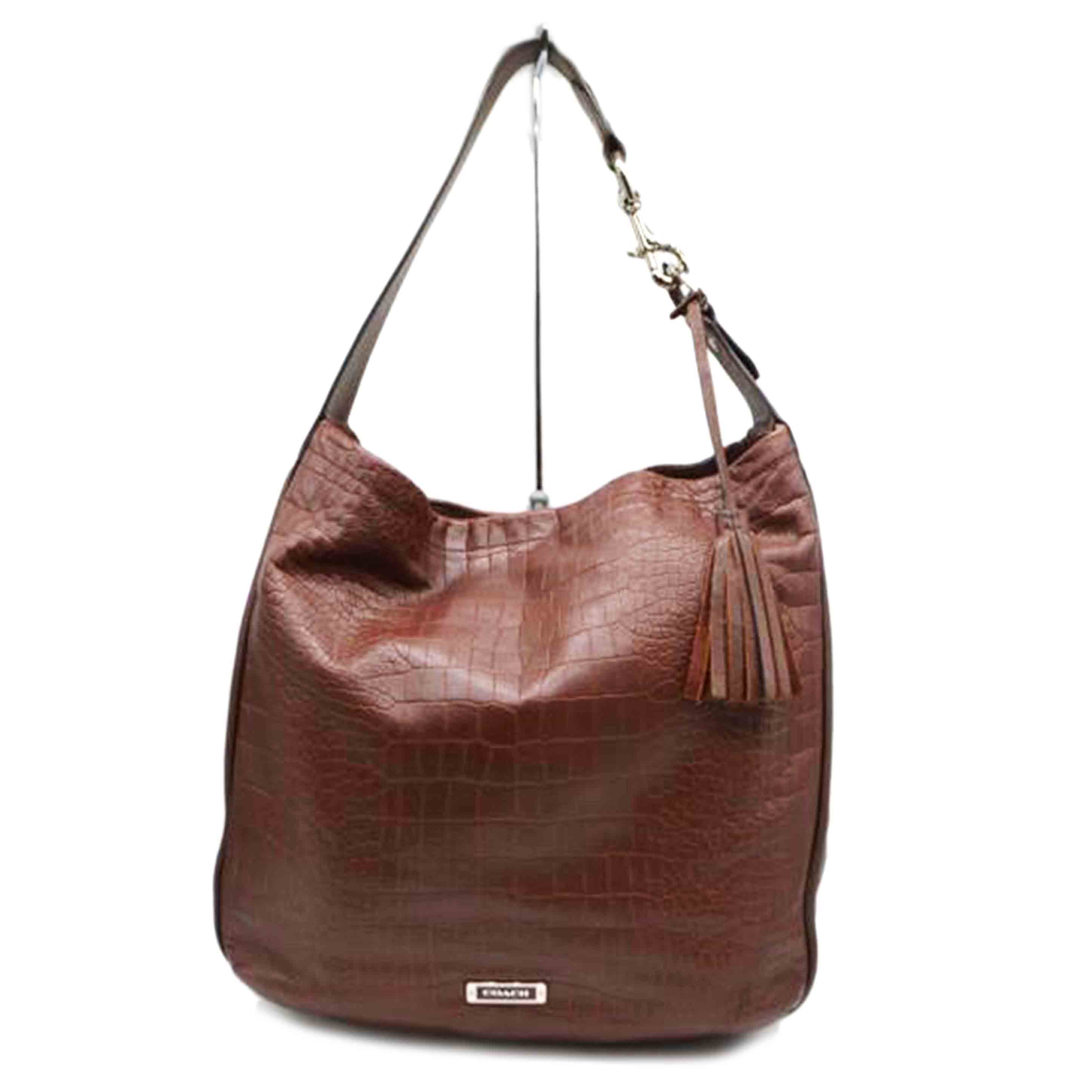 COACH エイヴァリー レザー エンボスド クロコダイル//エイヴァリーエンボスドクロコレザーホーボー/F26122//K13**/ABランク/89