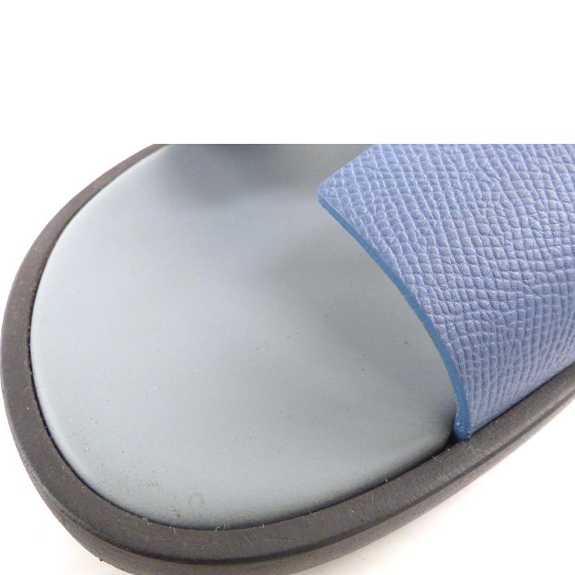 HERMES エルメス/イズミール/サンダル/ヴォーエプソン/ブルー//ABランク/64