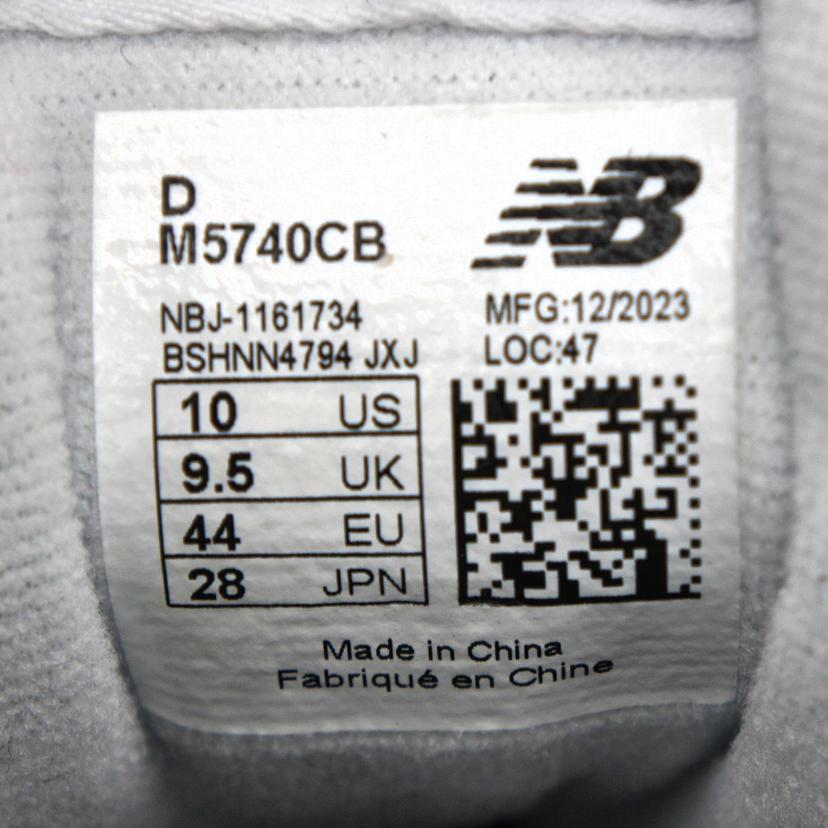 NewBlance ニューバランス/NB/スエードシューズ/黒白/M5740CB//サイズ28cm/SAランク/03