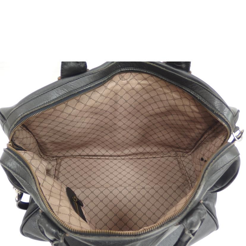 GOLDPFEIL ゴールドファイル/GOLDPFEIL レザーボストンバック/ブラック//Cランク/82