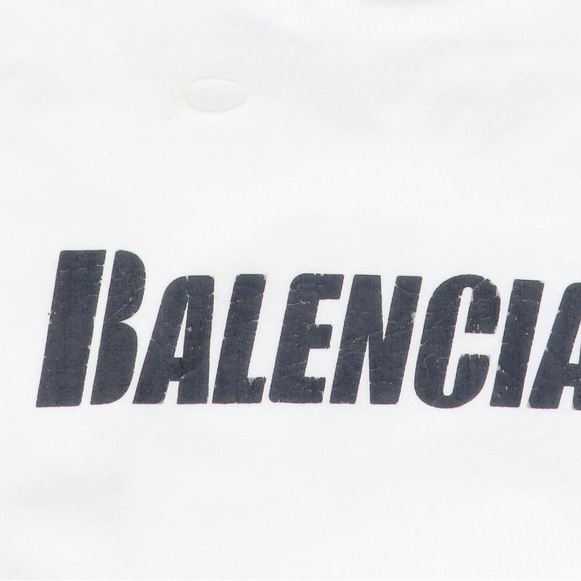 BALENCIAGA バレンシアガ/オーバーサイズクラッシュ加工ロゴTシャツ//ABランク/92