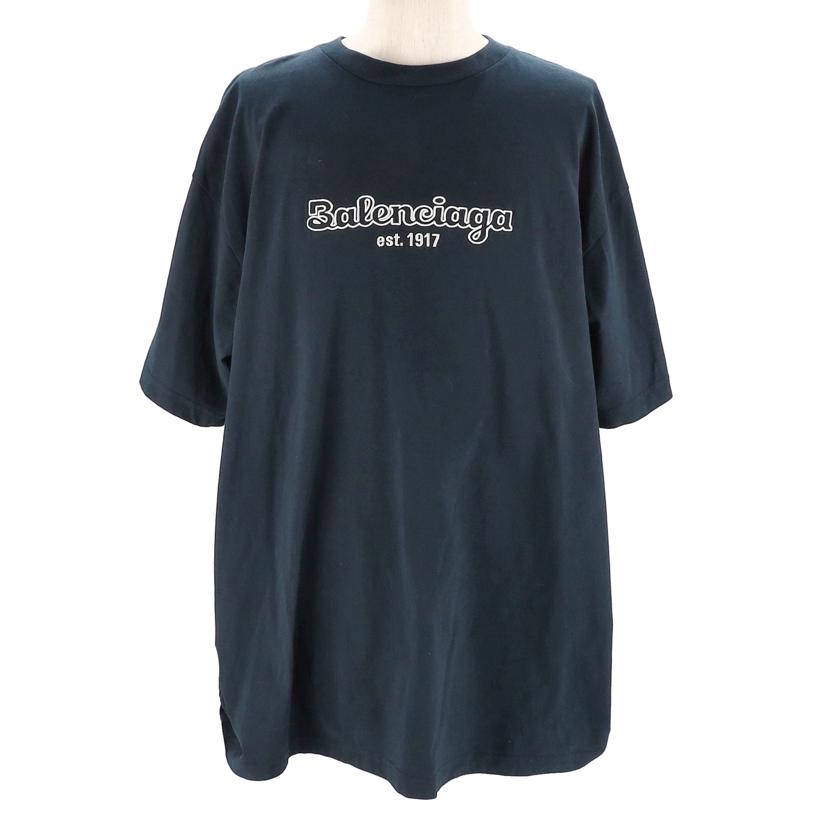 BALENCIAGA バレンシアガ/オーバーサイズロゴTシャツブラック//ABランク/92