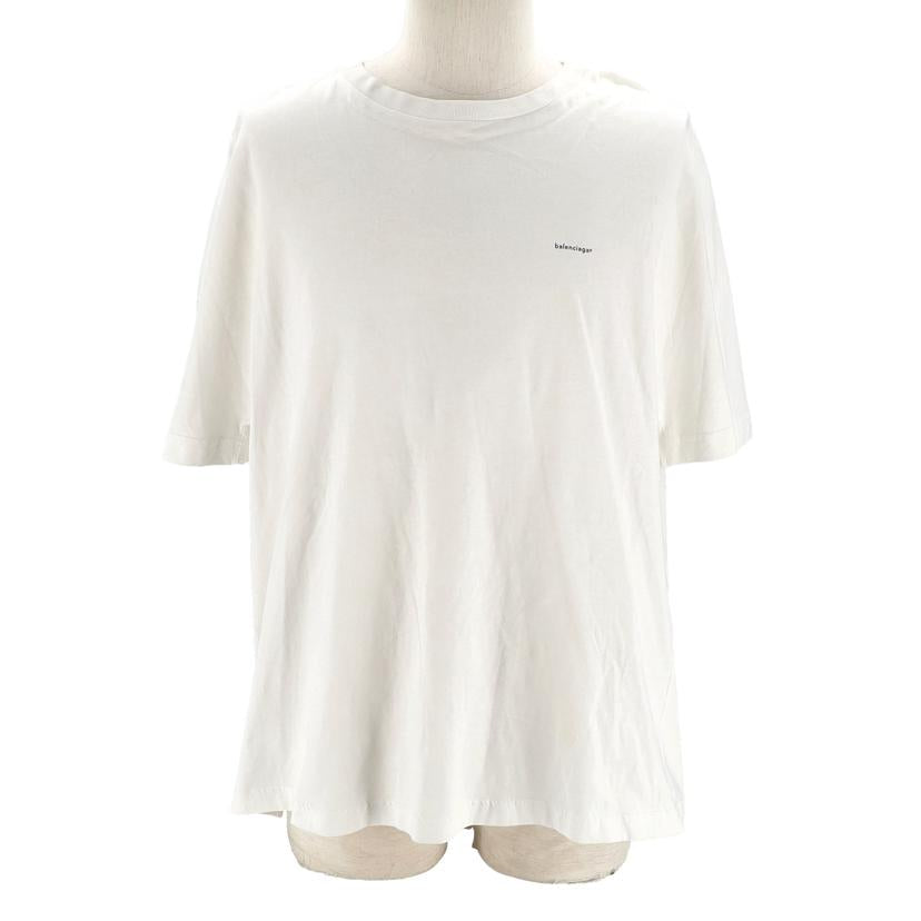 BALENCIAGA バレンシアガ/スモールロゴホワイトTシャツバックスプリット//ABランク/92