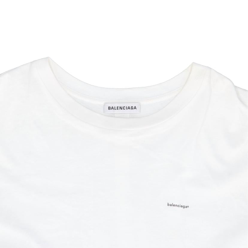 BALENCIAGA バレンシアガ/スモールロゴホワイトTシャツバックスプリット//ABランク/92