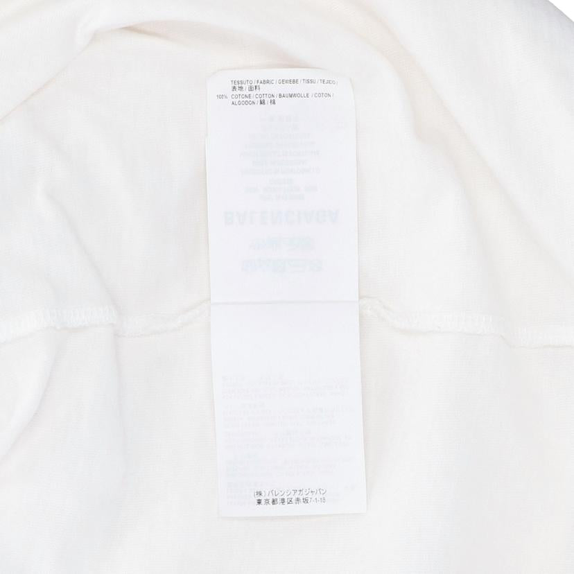 BALENCIAGA バレンシアガ/スモールロゴホワイトTシャツバックスプリット//ABランク/92
