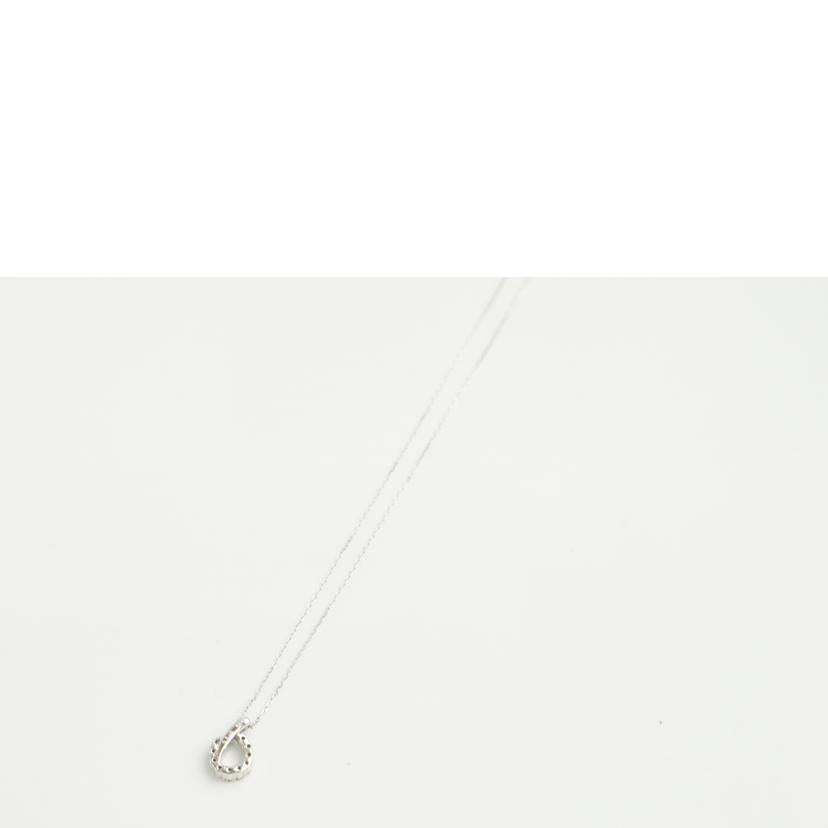 K18WGダイヤネックレス0.10ct //ABランク/64