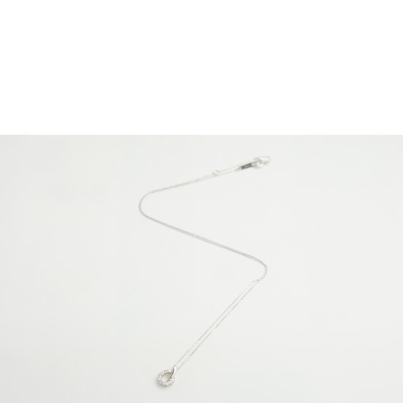 K18WGダイヤネックレス0.10ct //ABランク/64