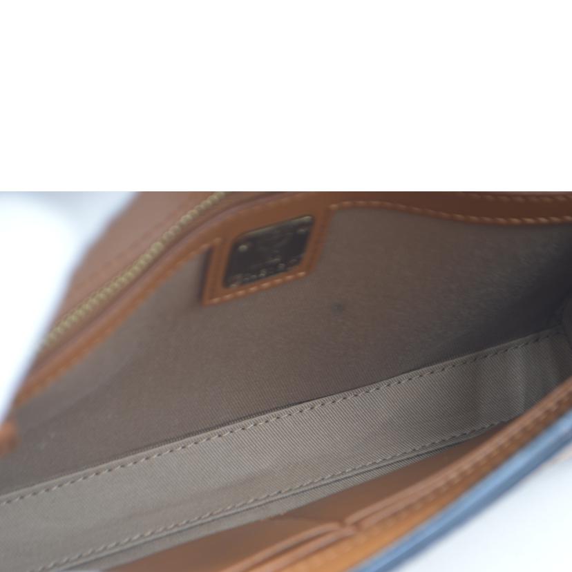 MCM エムシーエム/ヴィセトスロゴグラムチェーンショルダー/コニャック/MYZ8AME22BK001//043**/Sランク/89