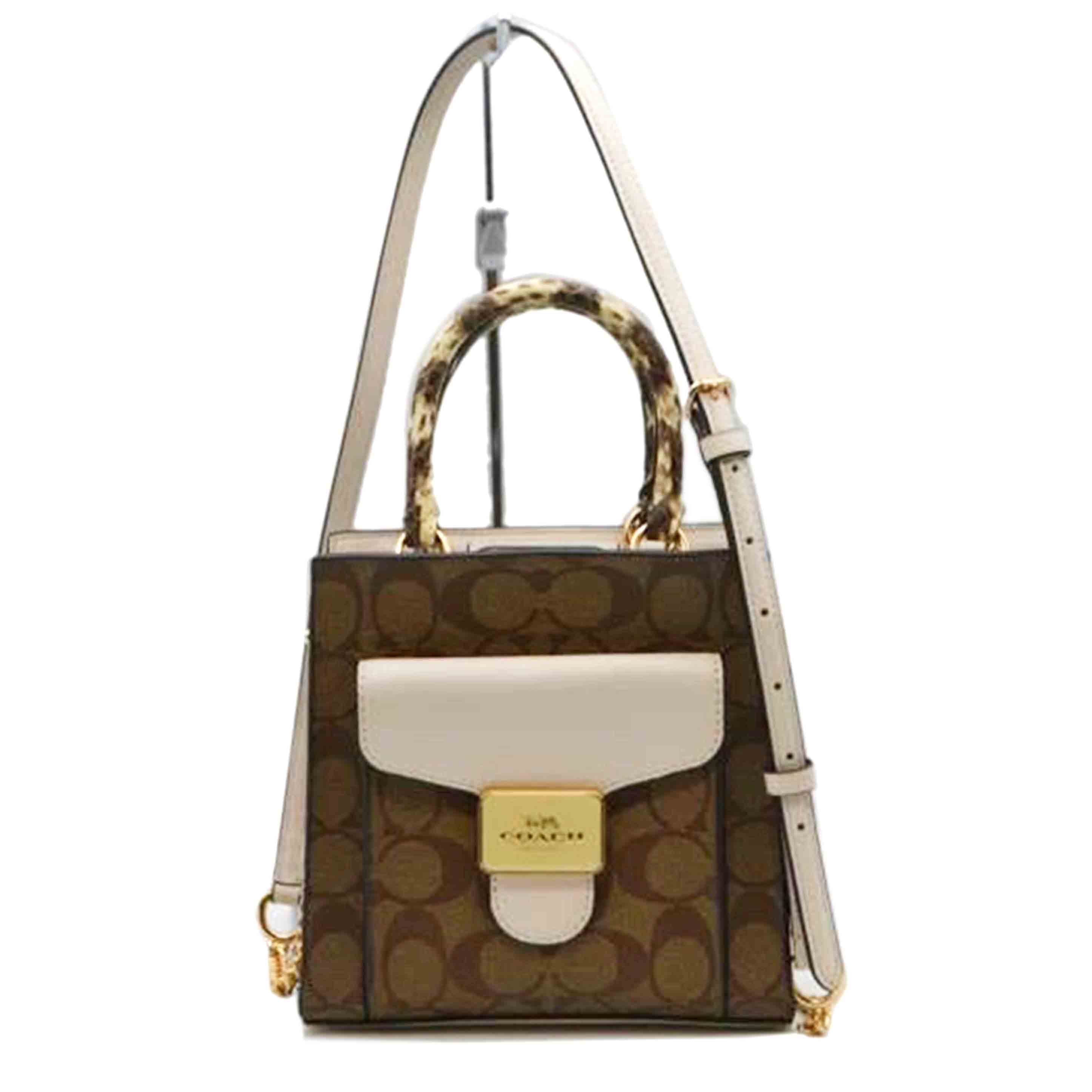 COACH コーチ/シグネチャースネークプリント2wayレザーハンド/C7227//E22**/SAランク/89