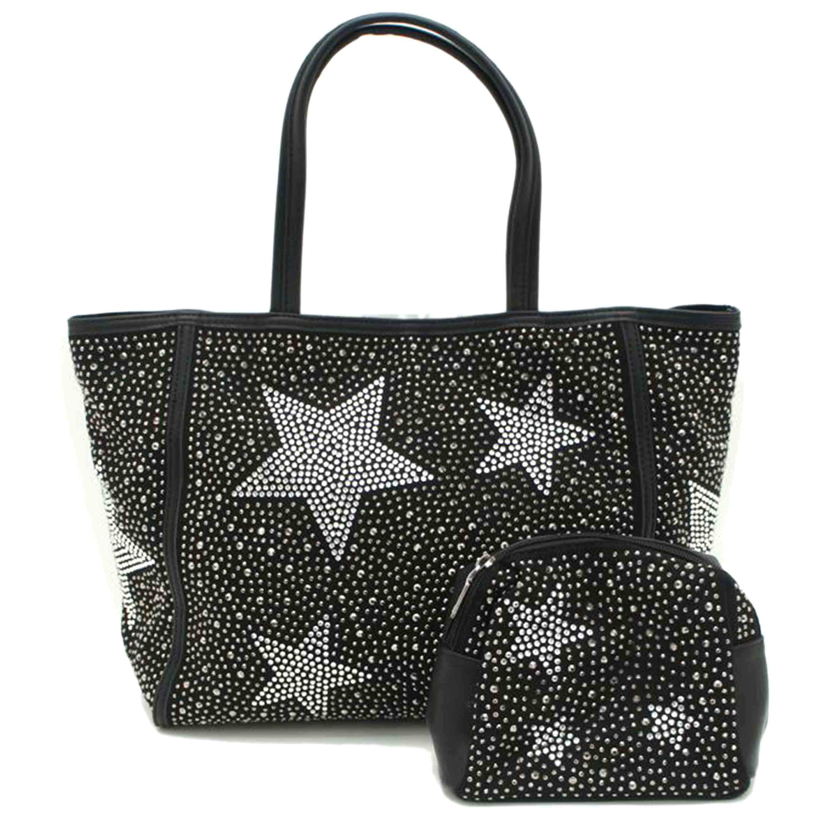 GUSCIO グッシオ/星型スタッズトートバッグ+ポーチ//Aランク/20