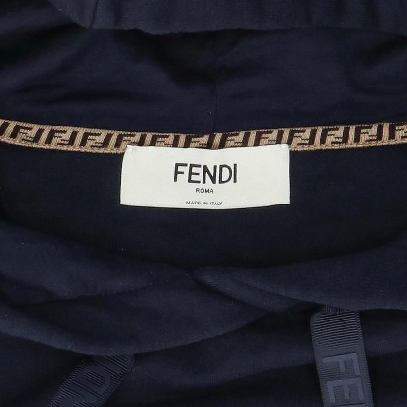FENDI フェンディ/ベロアロゴパーカーネイビー//Aランク/92