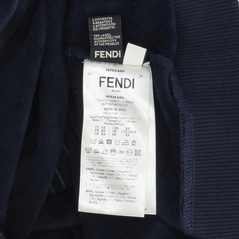 FENDI フェンディ/ベロアロゴパーカーネイビー//Aランク/92