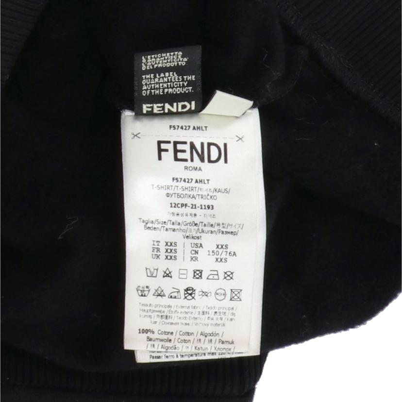 FENDI フェンディ/エンボスロゴスウェットブラック//ABランク/92
