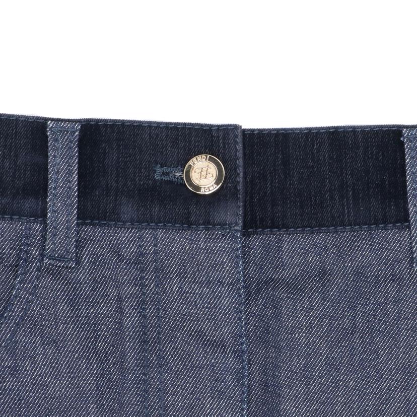 FENDI フェンディ/デニムミニスカート/ベロア//ABランク/92