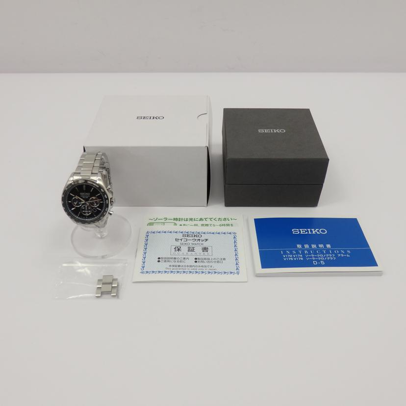 SEIKO セイコー/セイコーセレクション/クロノグラフ/ソーラーのみ/SBPY167//3N0***/Bランク/77