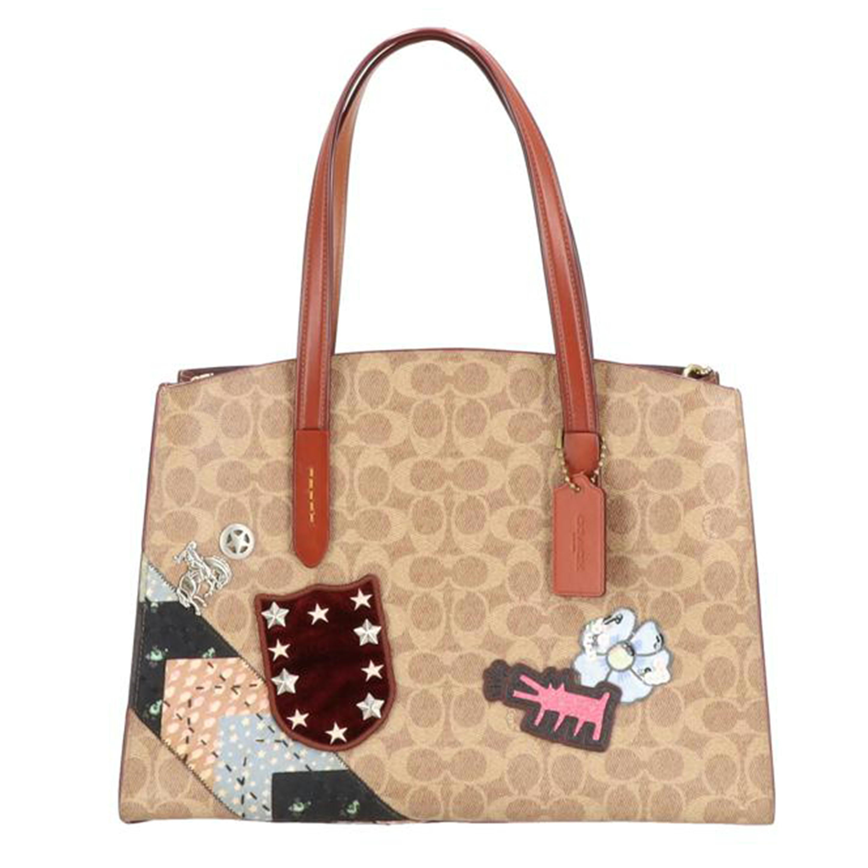 COACH コ-チ/シグネチャ-/パッチワ-クト-トバッグ/31209//M17**/Aランク/18
