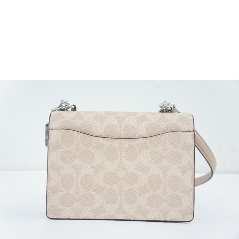 COACH コーチ/シグネチャー/ミニクレアクロスボディバッグ/ショルダー/ベージュ/C0203//M24**/Aランク/64