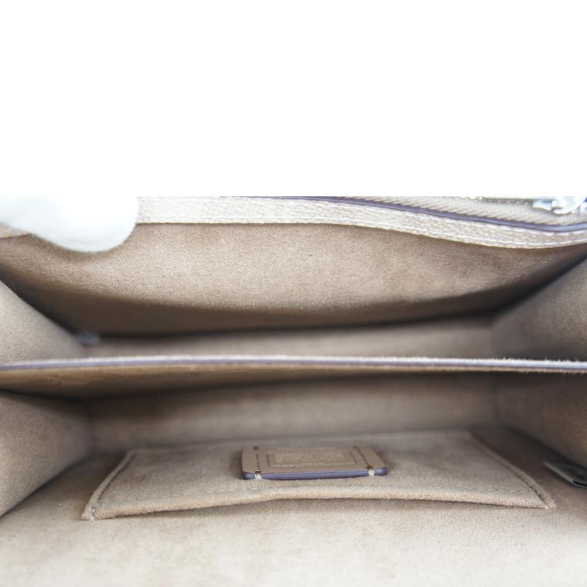 COACH コーチ/シグネチャー/ミニクレアクロスボディバッグ/ショルダー/ベージュ/C0203//M24**/Aランク/64