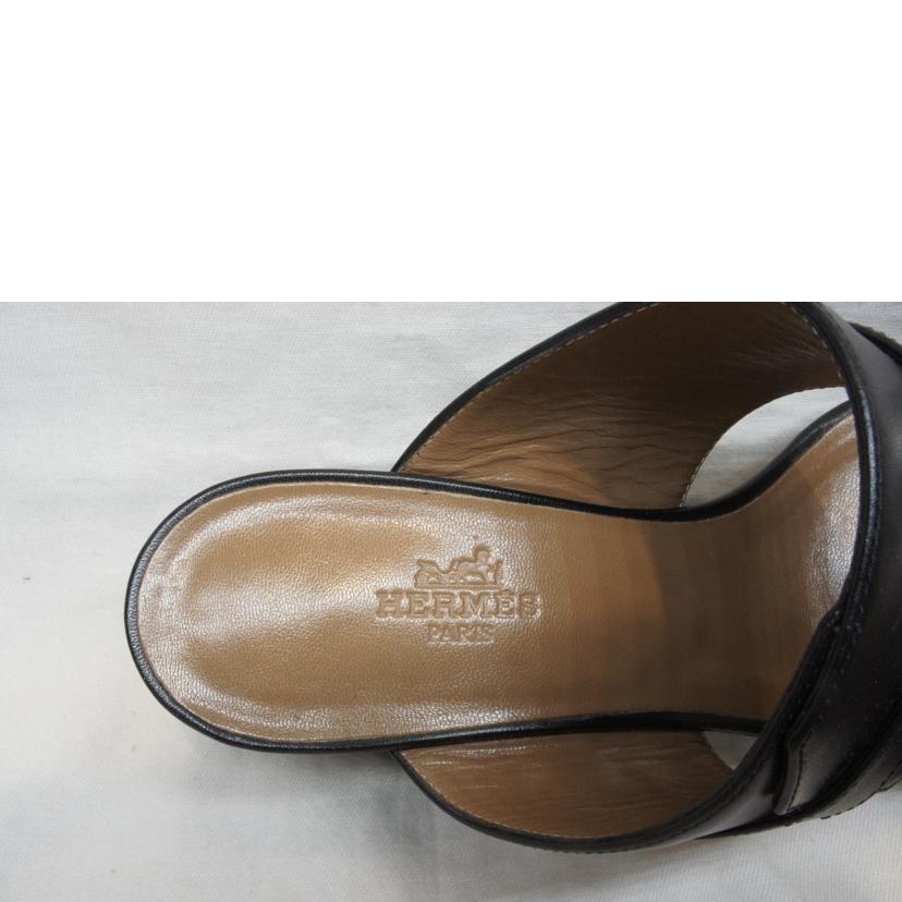 HERMES エルメス/ケリーストラップサンダルブラック//ABランク/92