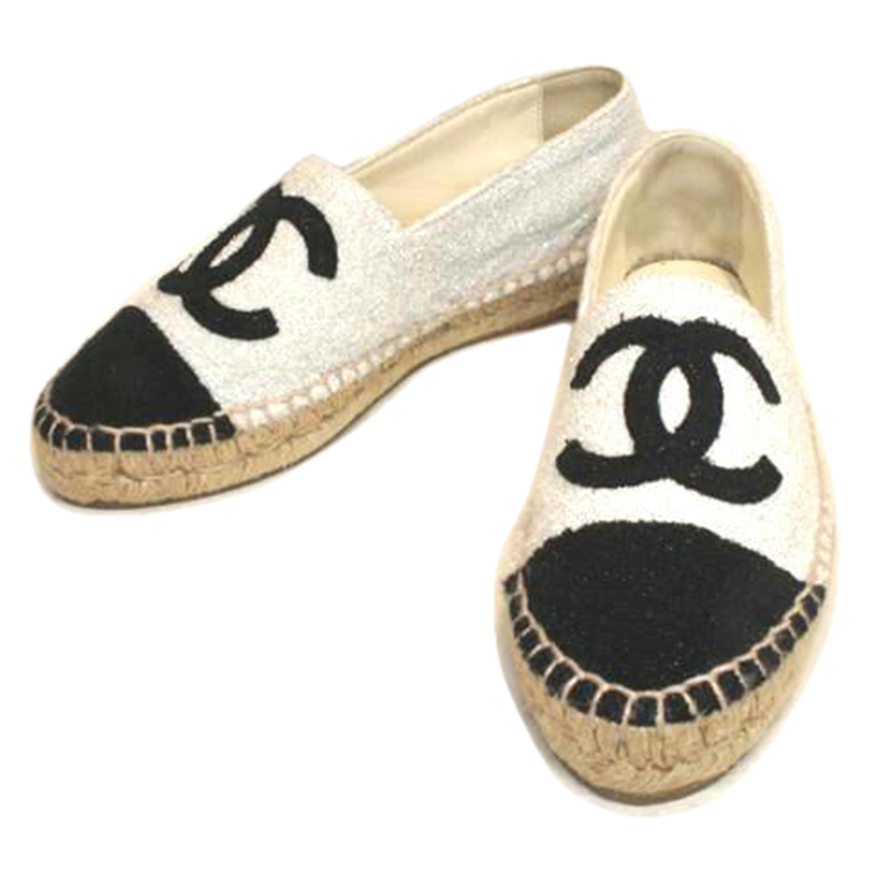 CHANEL シャネル/ラメココマークエスパドリーユ//ABランク/92