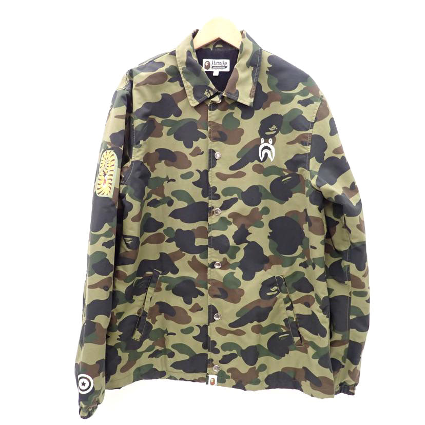 A BATHING APE ア ベイシング エイプ/シャーク柄コーチジャケット カモフラ/001LJD201004X//ABランク/69