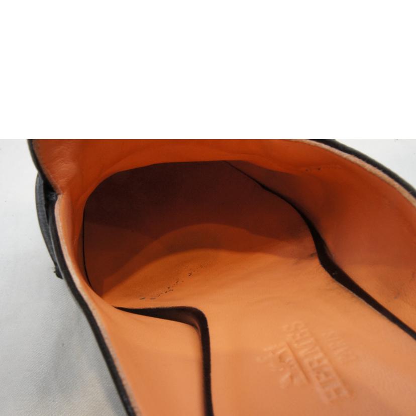 HERMES エルメス/ロワイヤル/H金具ローファーブラックSV金具//ABランク/92