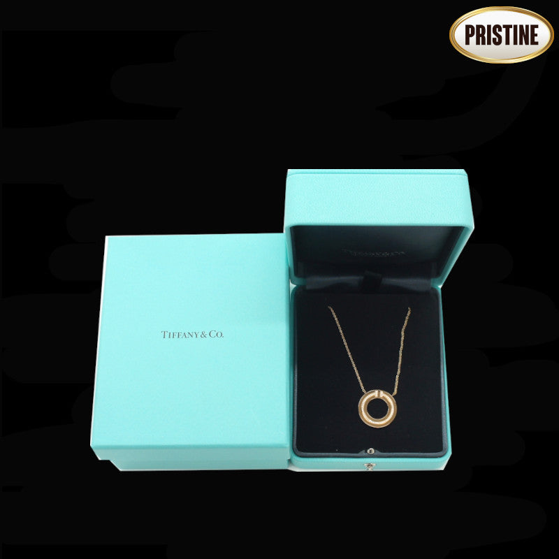 TIFFANY&Co. ティファニー/AU750RG Tサークルダイヤネックレス//Aランク/24