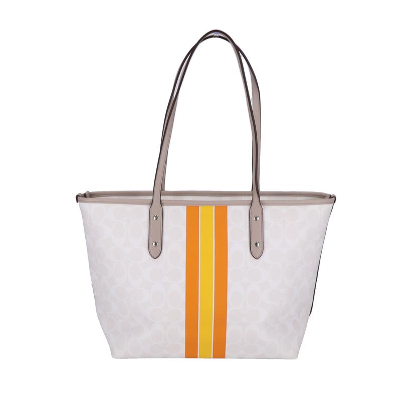 COACH コーチ/バーシティストライプ ジップトート/F38405//C16**/Aランク/70