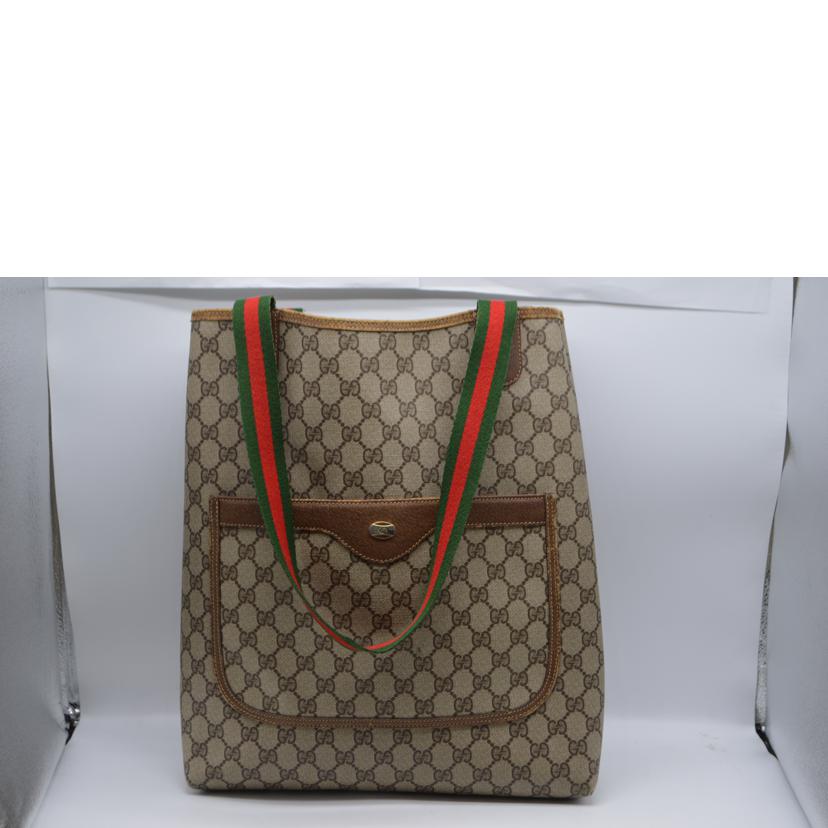 GUCCI グッチ/オールドグッチGGプラスシェリーラインレザートート/39.02.003//Bランク/89