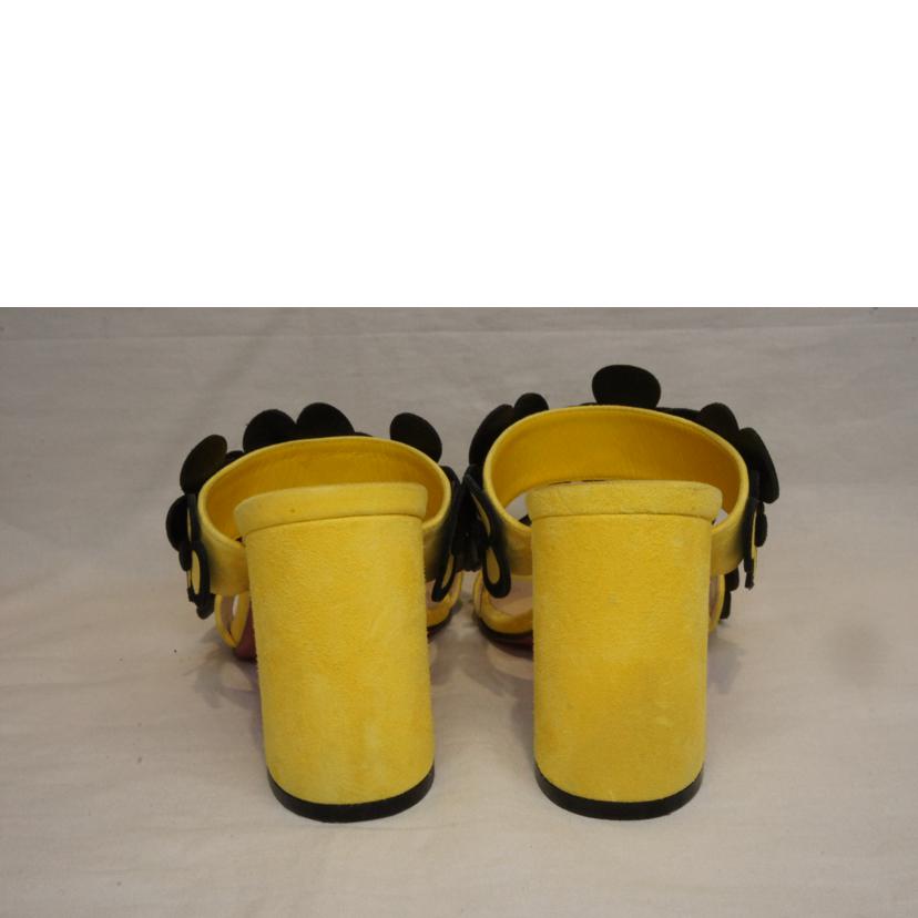 C.Louboutin ルブタン/フラワーモチーフスウェードサンダルイエロー//ABランク/92