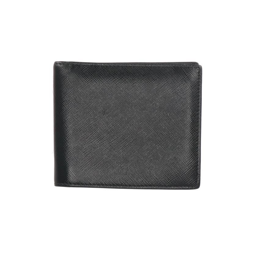 PRADA プラダ/サフィアーノ二つ折り財布/ブラック/2M0738//ABランク/75