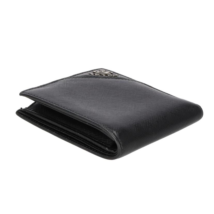 PRADA プラダ/サフィアーノ二つ折り財布/ブラック/2M0738//ABランク/75