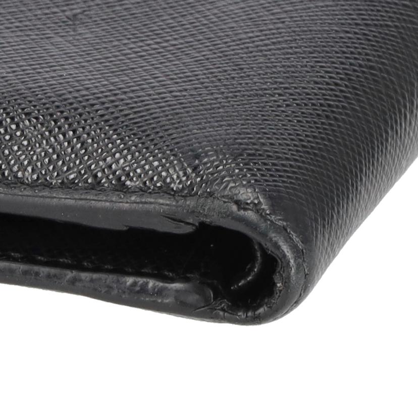 PRADA プラダ/サフィアーノ二つ折り財布/ブラック/2M0738//ABランク/75